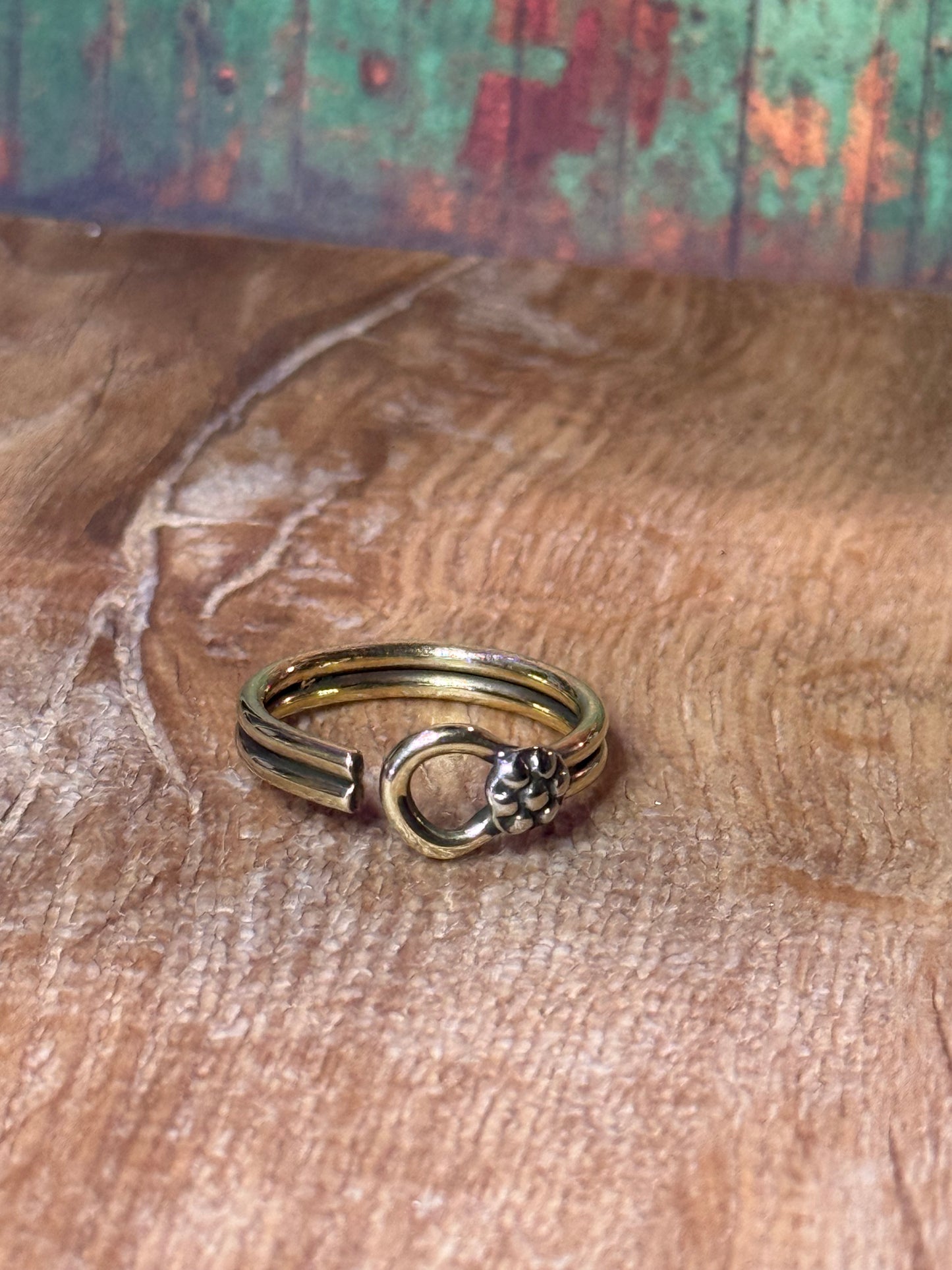 Sortija en Bronce Hecha a Mano