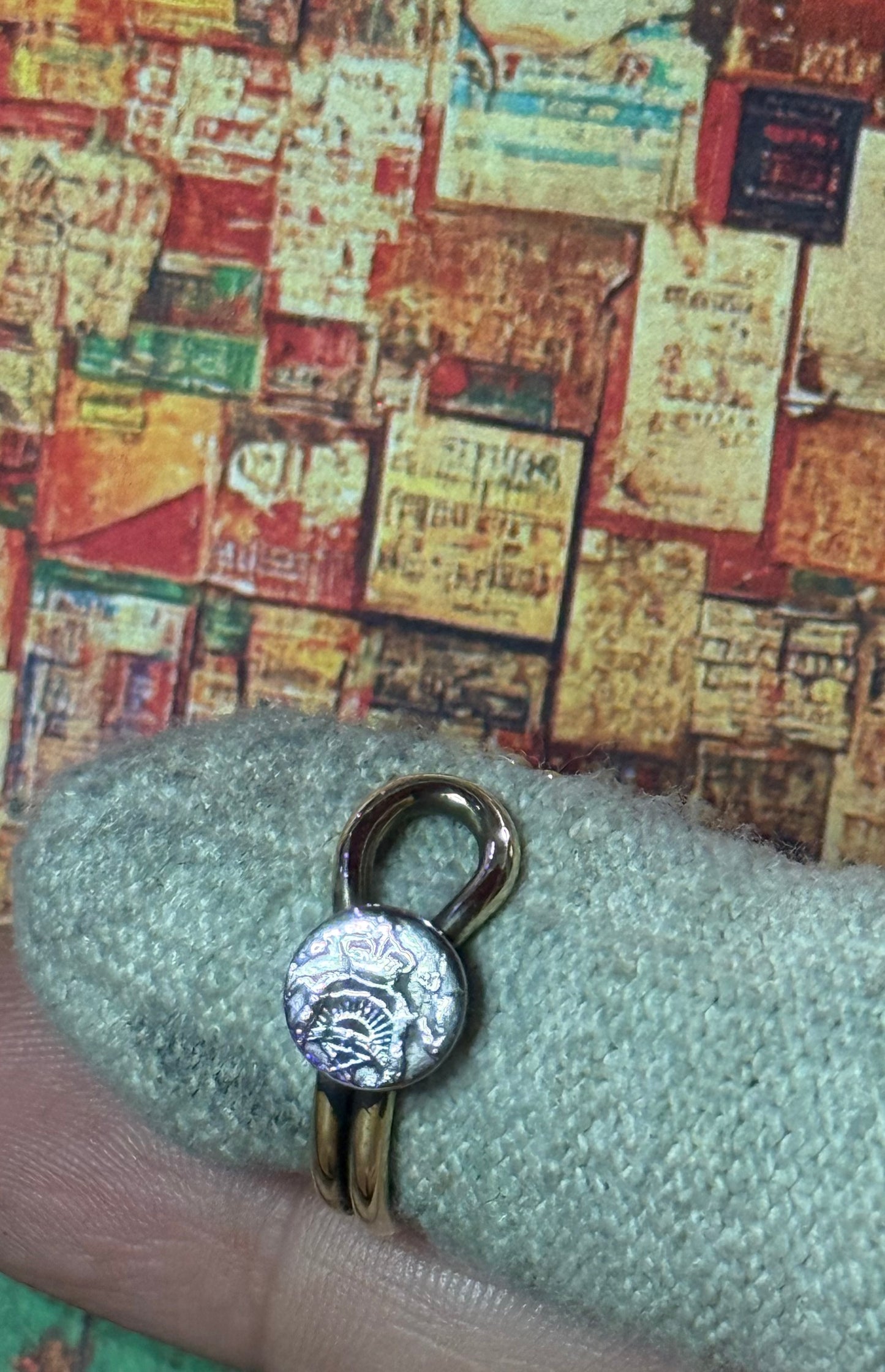 Sortija en Bronce Hecha a Mano